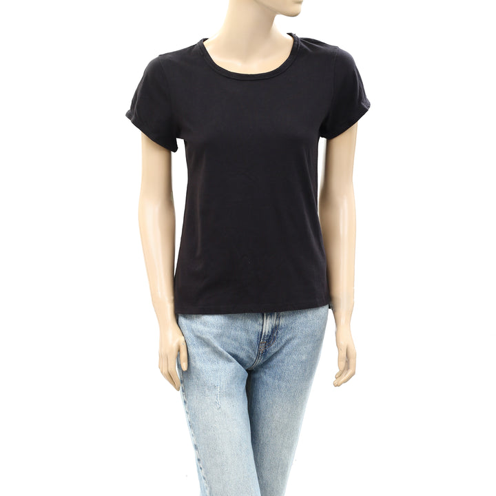 Anthropologie Pilcro Scoop-Neck Tee Blouse Top