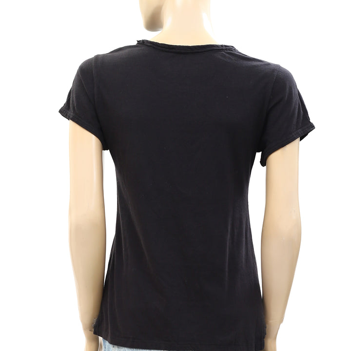 Anthropologie Pilcro Scoop-Neck Tee Blouse Top