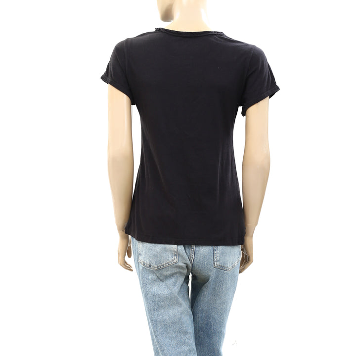 Anthropologie Pilcro Scoop-Neck Tee Blouse Top