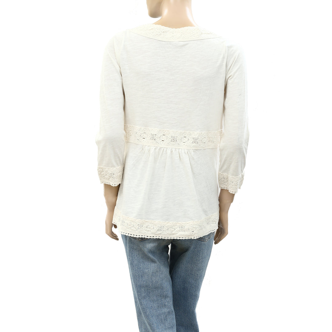 Odd Molly Anthropologie Step Over Blouse Top