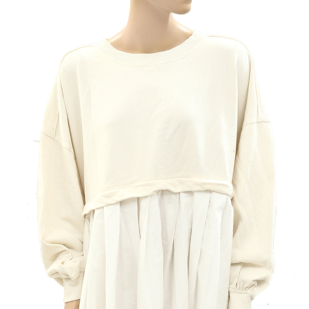 Free People Eleanor Sweatshirt Tunic Dress