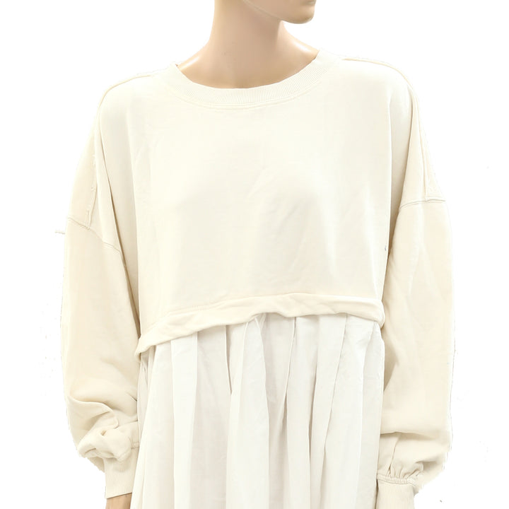 Free People Eleanor Sweatshirt Tunic Dress