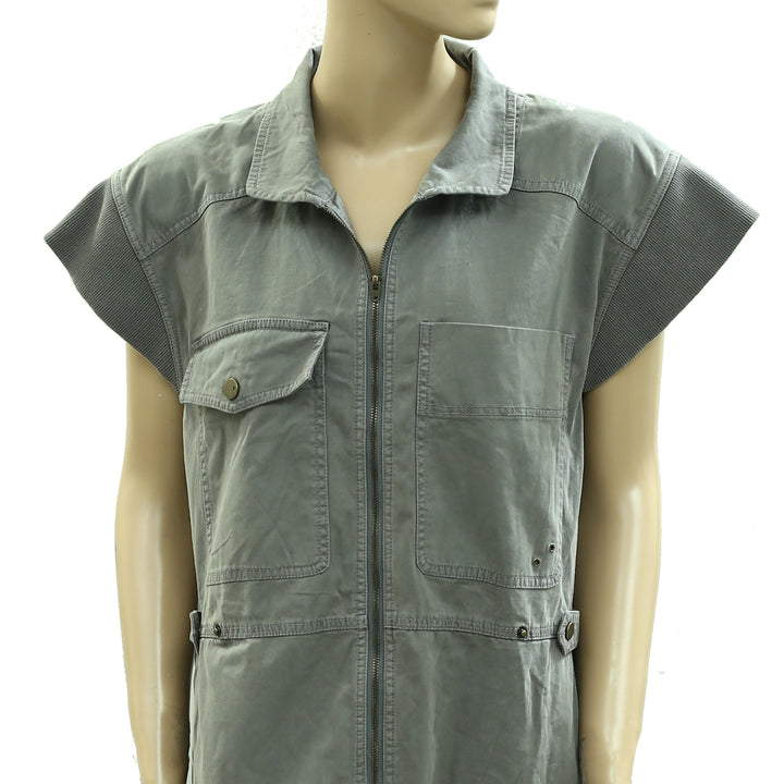 Anthropologie Pilcro Sleeveless Utility Romper