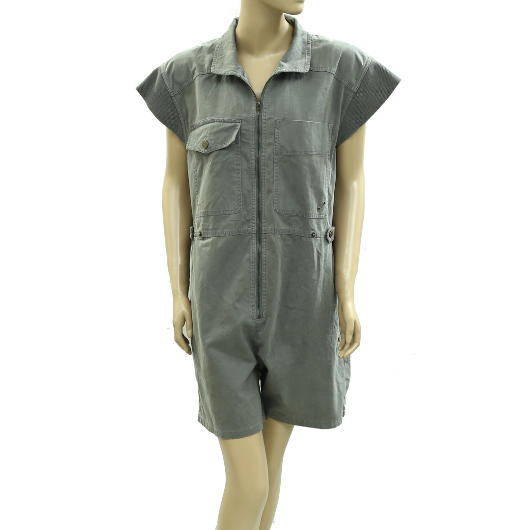 Anthropologie Pilcro Sleeveless Utility Romper