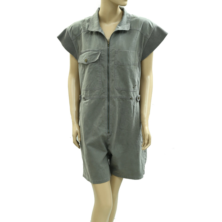 Anthropologie Pilcro Sleeveless Utility Romper