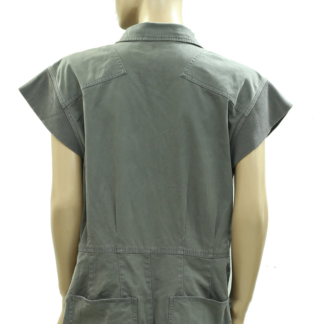 Anthropologie Pilcro Sleeveless Utility Romper