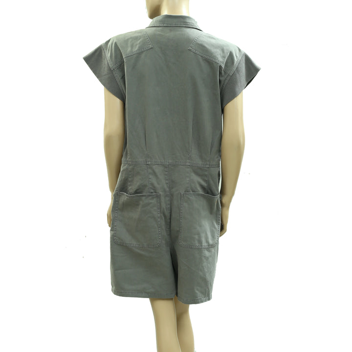 Anthropologie Pilcro Sleeveless Utility Romper