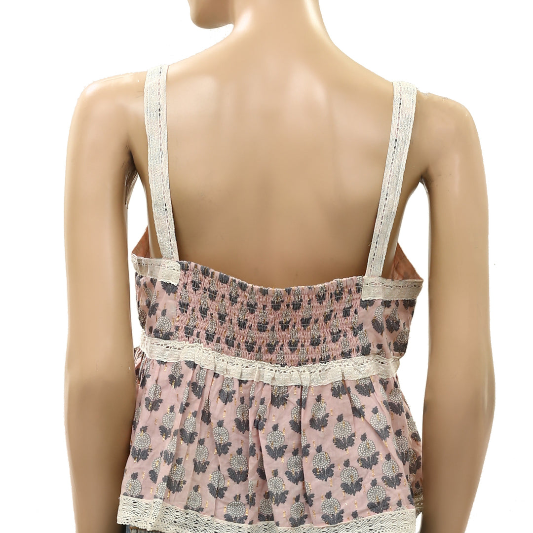 Free People Blossom Babydoll Tank Blouse Top