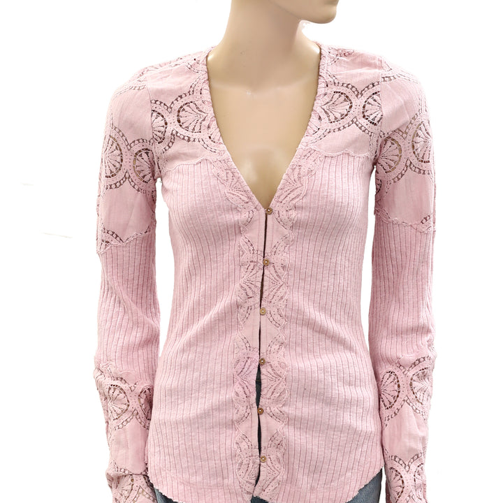 Free People Olivia Lace Tunic Top