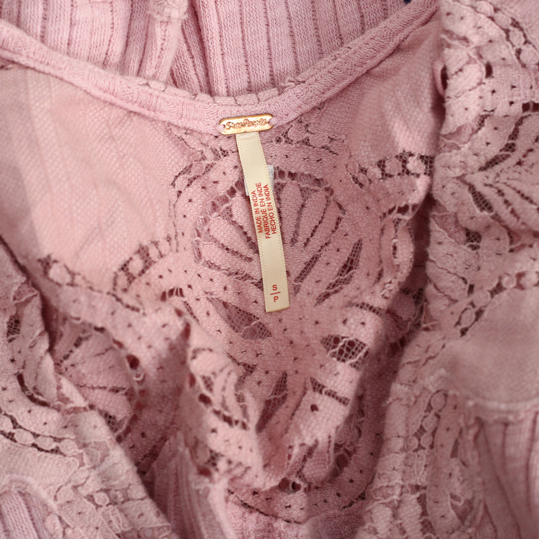 Free People Olivia Lace Tunic Top
