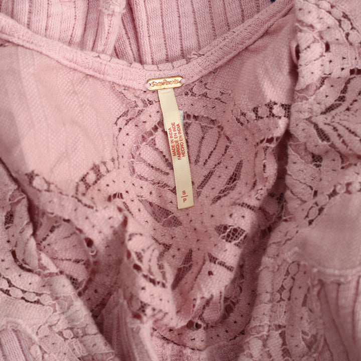Free People Olivia Lace Tunic Top