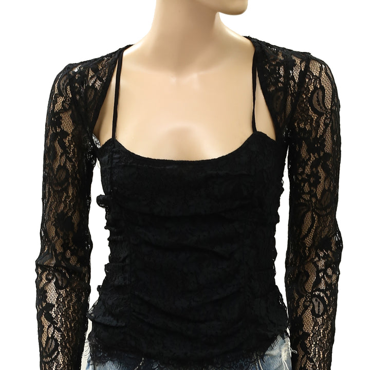 Free People Paloma Lace Blouse Top