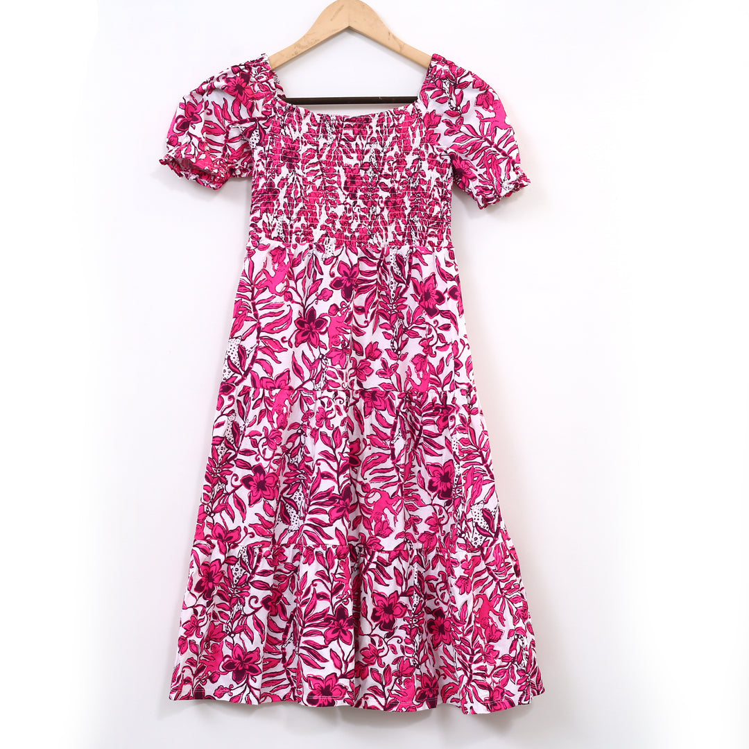 lilly pulitzer jilly smocked midi dress Lilly Pulitzer Jilly Smocked Midi Dress