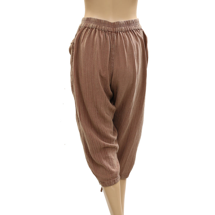 Free People Gianna Ruched Gaucho Pull-On Pants