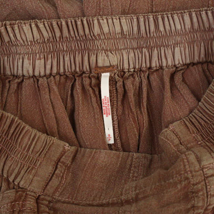 Free People Gianna Ruched Gaucho Pull-On Pants