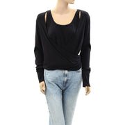 Maeve Anthropologie Wrap Blouse Top