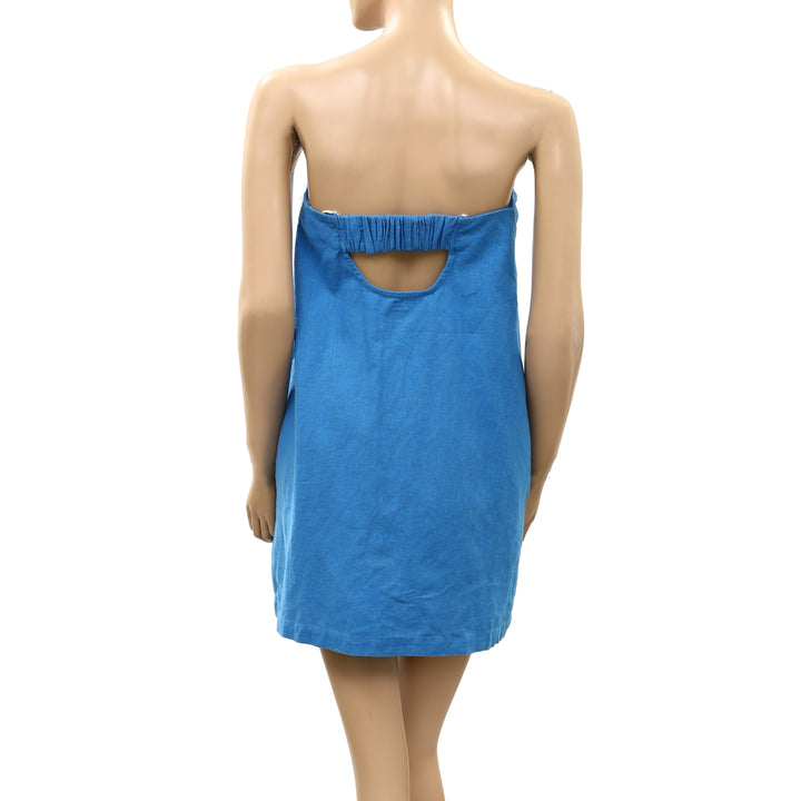 Free People Free-Est Essentially The Best Cotton-Linen Mini Tube Dress