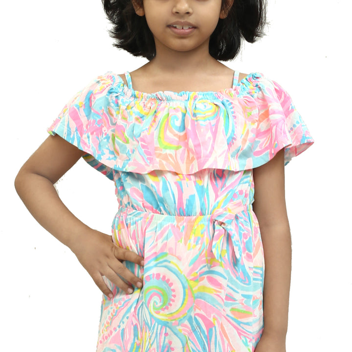 Lilly Pulitzer Girls Seraphina Off-The-Shoulder Dress