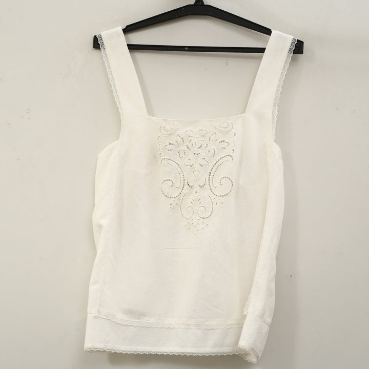 Free People True Charm Eyelet Embroidered Blouse Tank Top