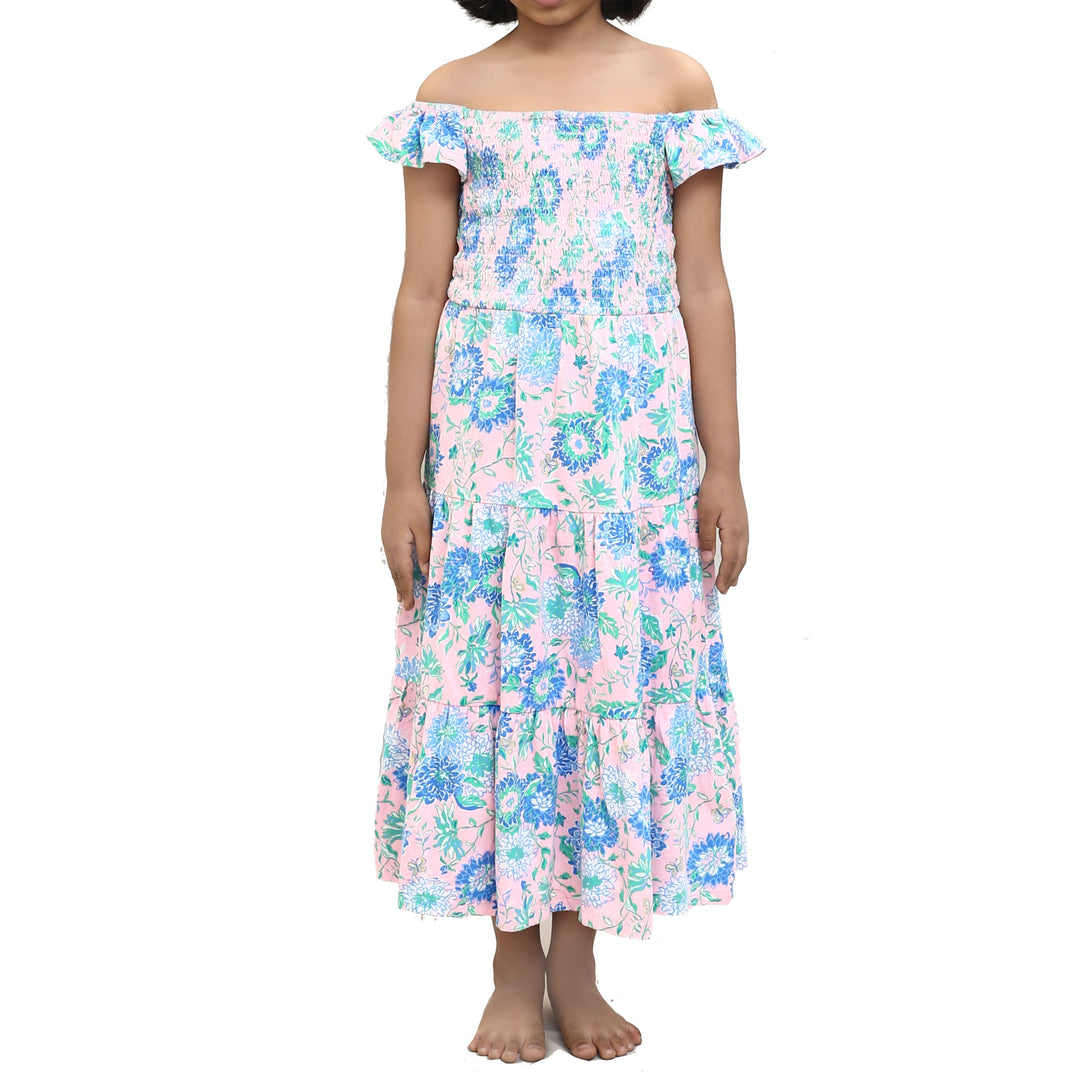 lilly pulitzer jilly smocked midi dress Girls Mini Jilly Midi Dress