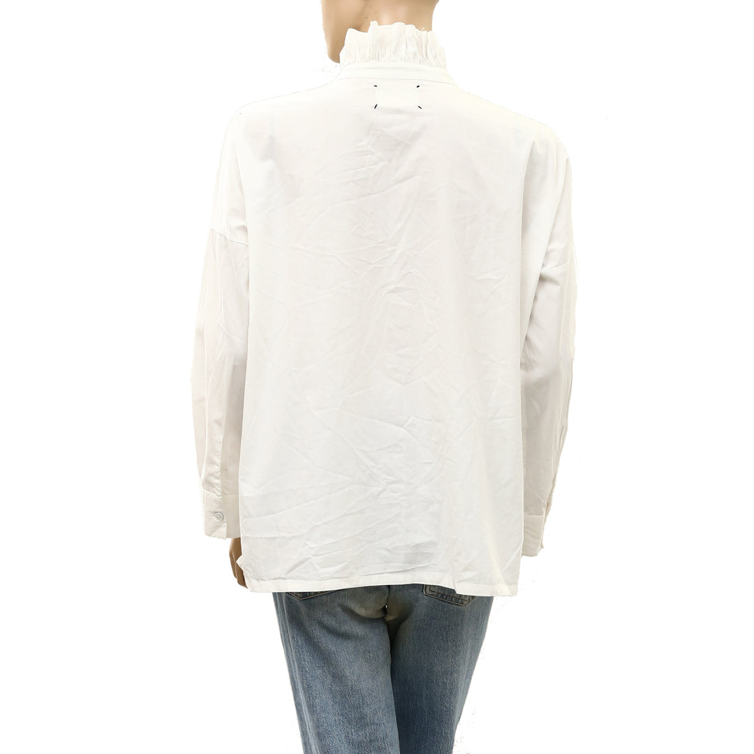 Voyageur By Mersea Elizabethan Collar Shirt Top