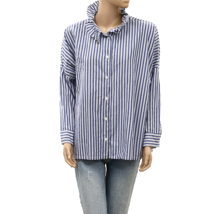 Voyageur By Mersea Elizabethan Collar Shirt Top