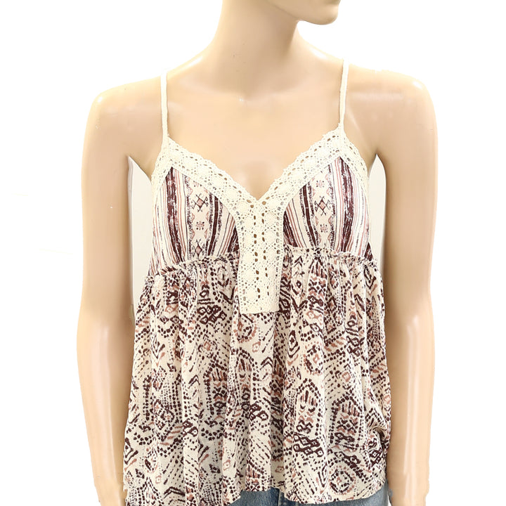 Ecote Urban Outfitters Printed Cami Tank Blouse Top