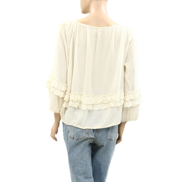 Denim & Supply Ralph Lauren Ruffle Blouse Top