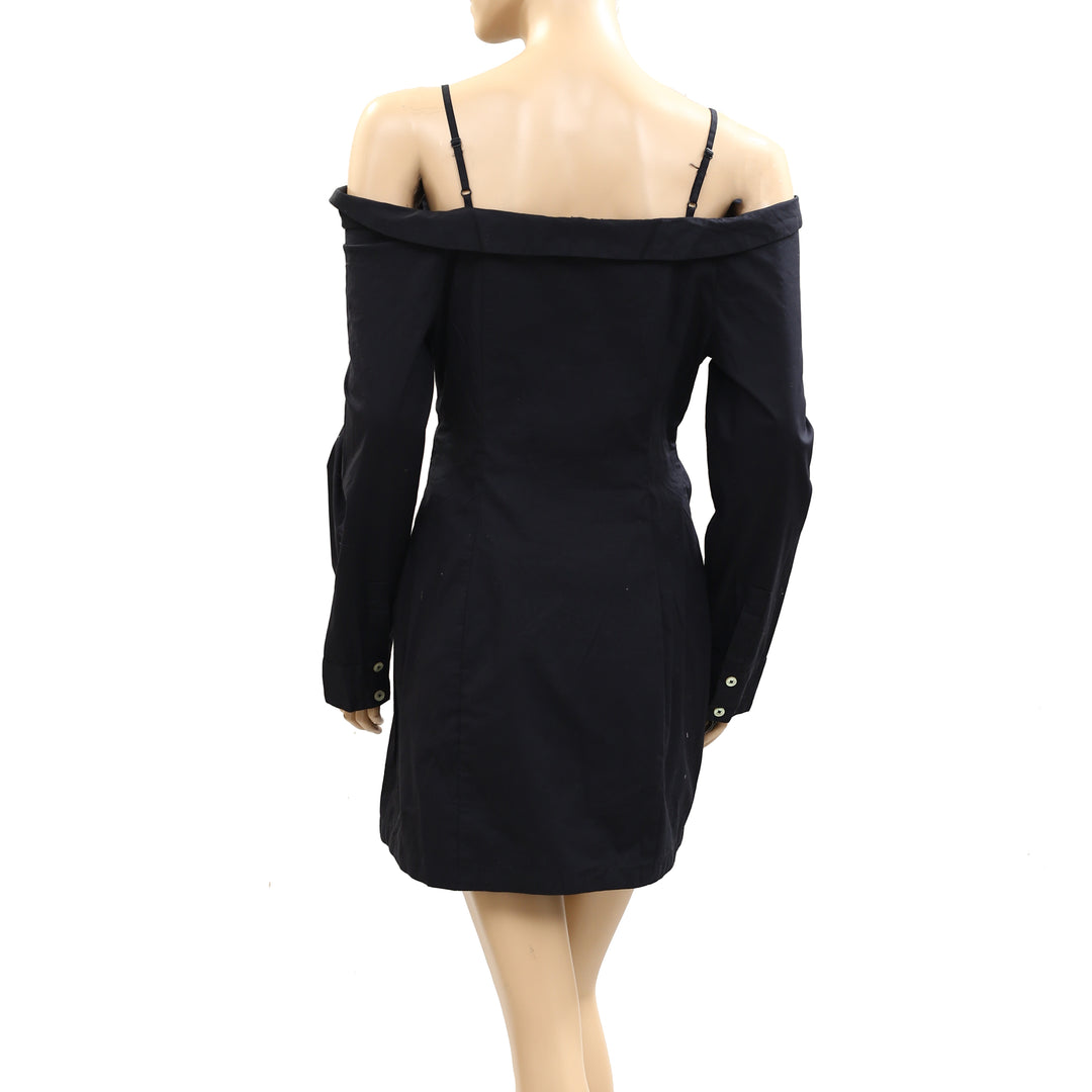 Free People After Hours Mini Dress Endless Summer Off Shoulder Shirt