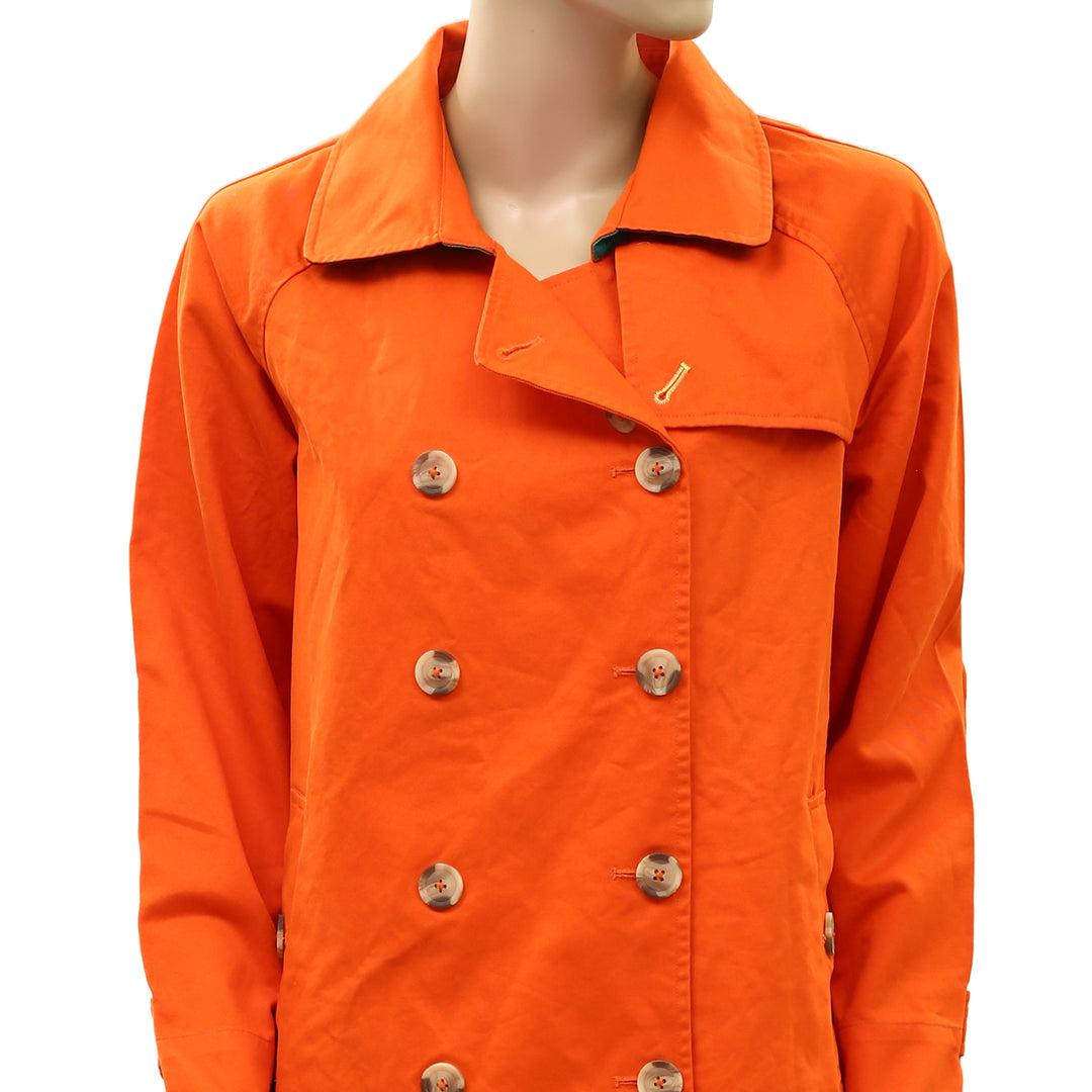 Kerri Rosenthal Color Washed Trench Coat Jacket
