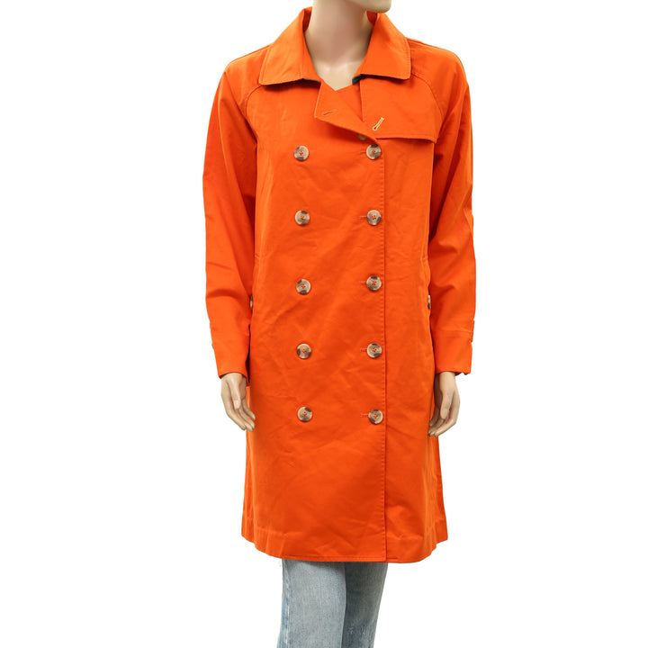 Kerri Rosenthal Color Washed Trench Coat Jacket