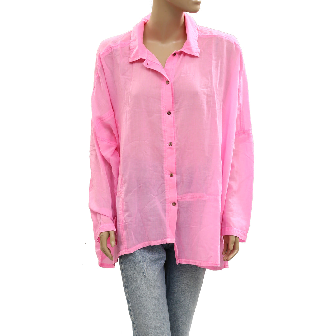 Free People Intimately Heat of The Night Lounge Shirt Top