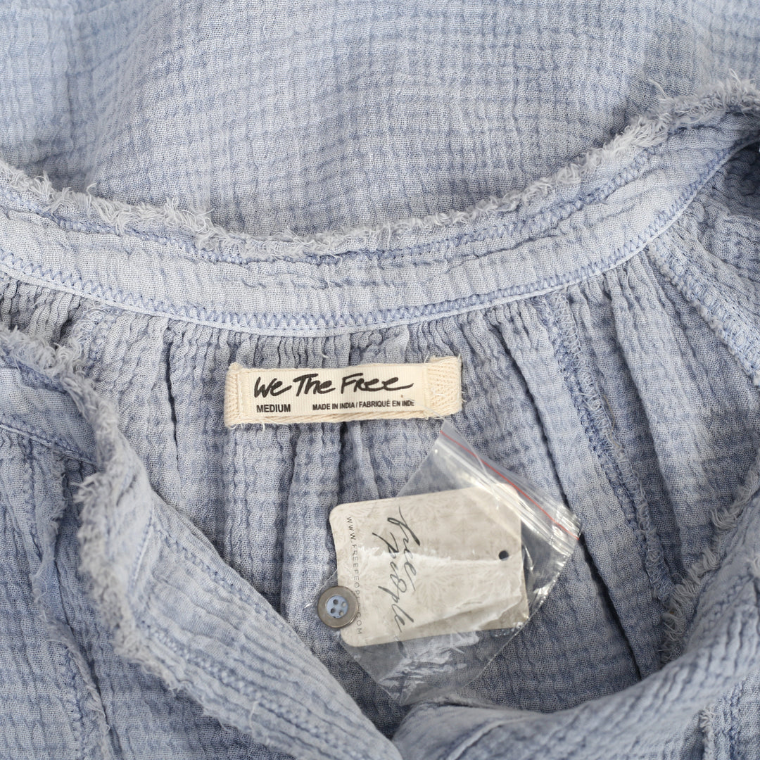 Free People We The Free Lucy Solid Shirt Blouse Top