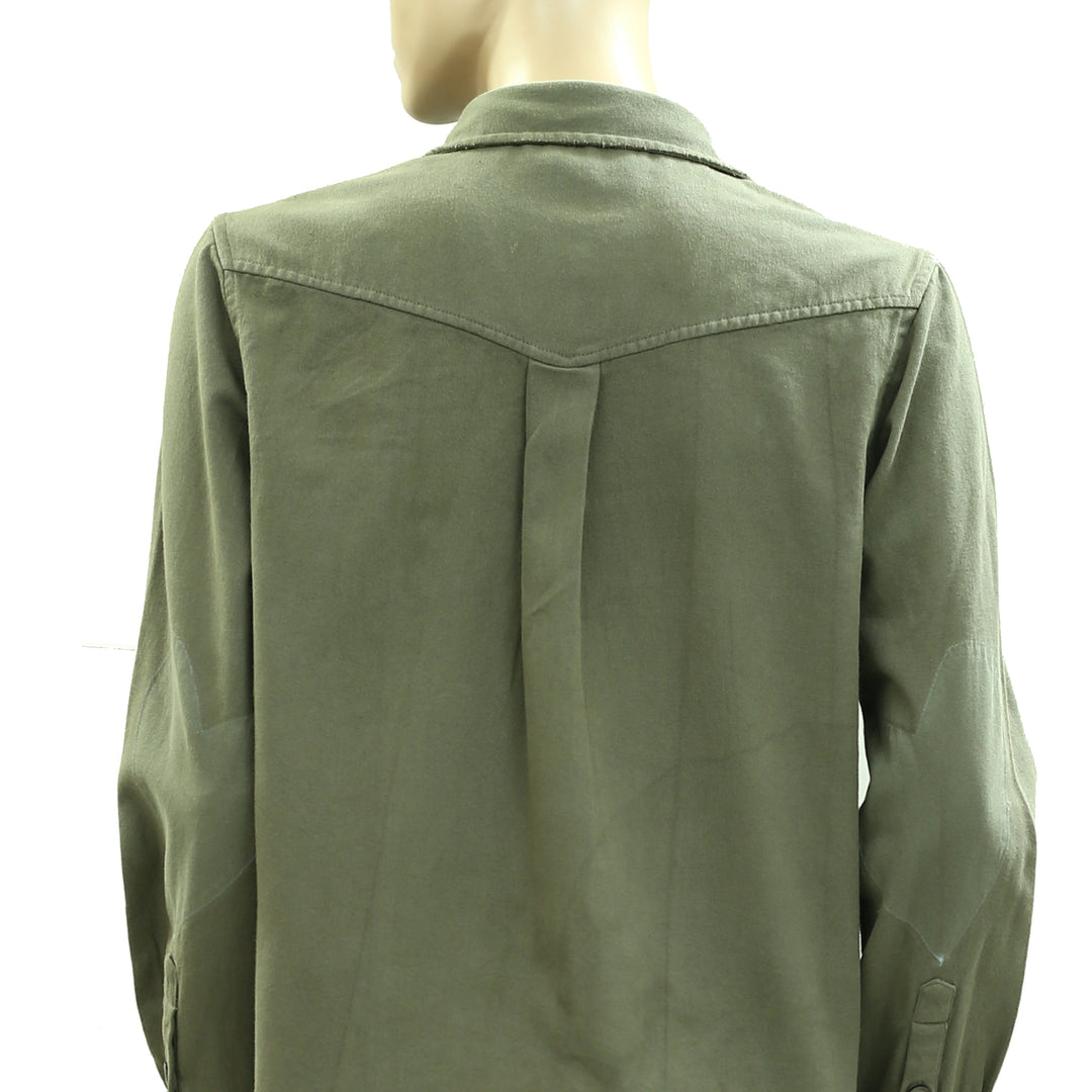 Kerri Rosenthal Casual Artwork Buttondown Shirt Top