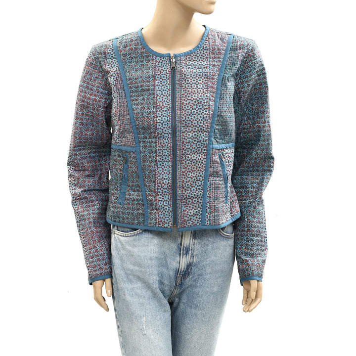 Peruvian Connection Tesserae Quilted Reversible Jacket