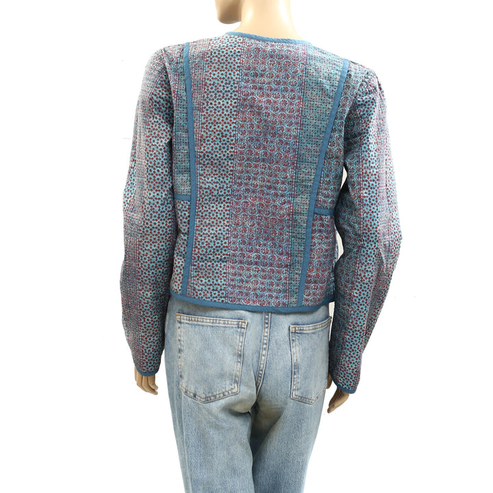 Peruvian Connection Tesserae Quilted Reversible Jacket