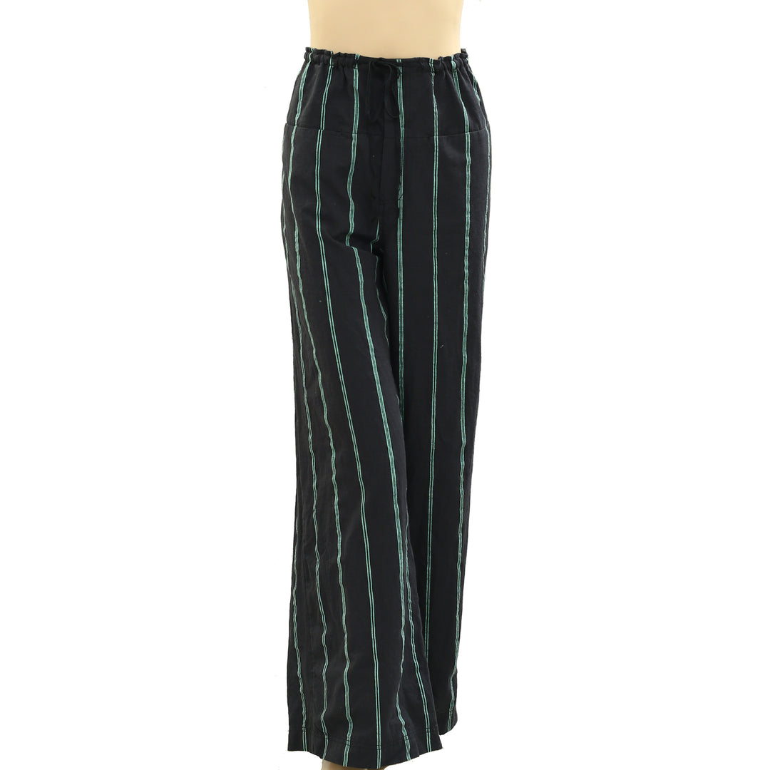 Free People Hudson Canyon Textured Striped Pants
