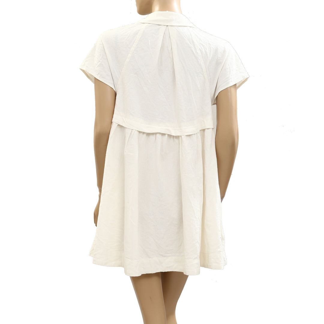 Free People We The Free Ronnie Poplin Mini Dress – White Chocolate Couture