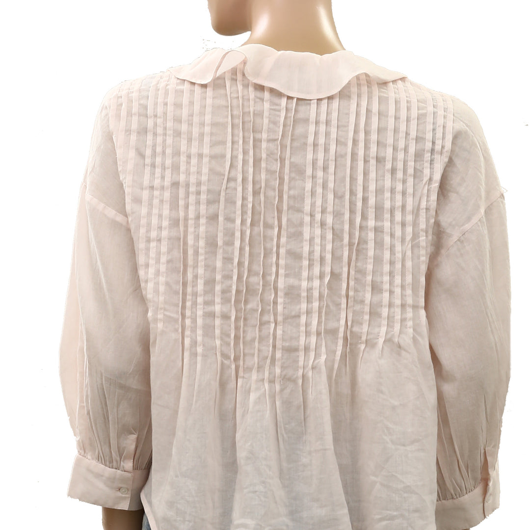 Kerri Rosenthal Rosen Ruffle Blouse Top