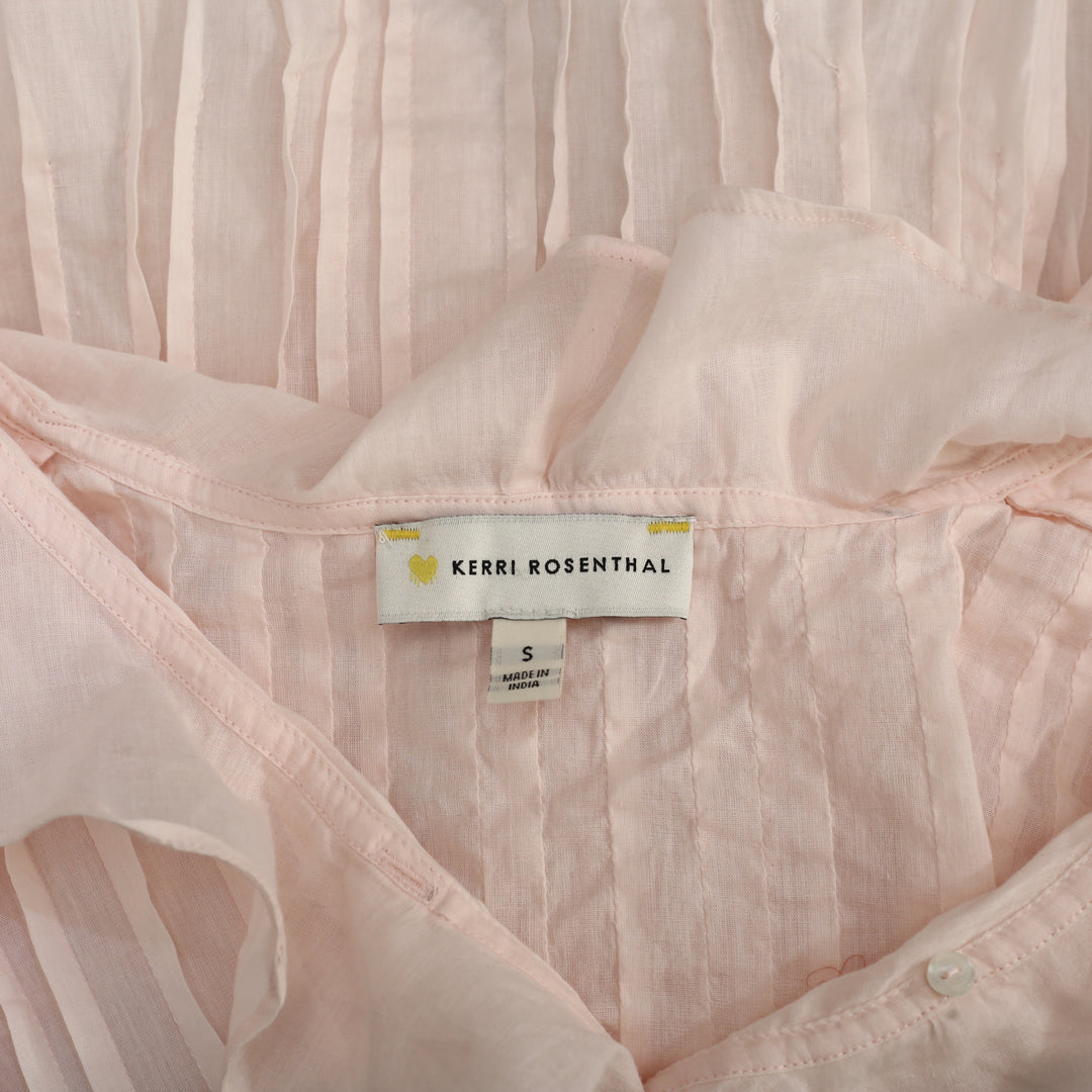 Kerri Rosenthal Rosen Ruffle Blouse Top