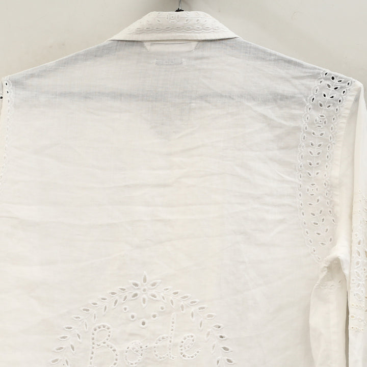 Bode Belvoir Shirt White