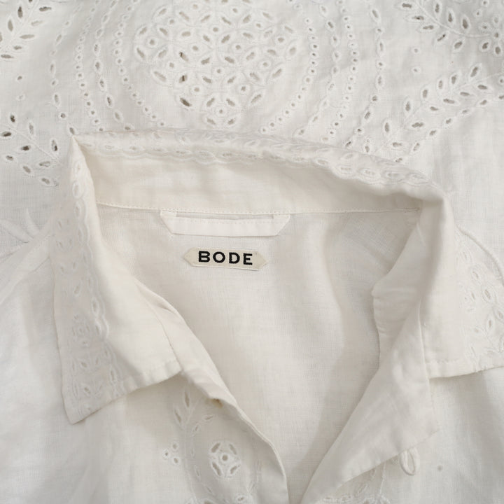 Bode Belvoir Shirt White