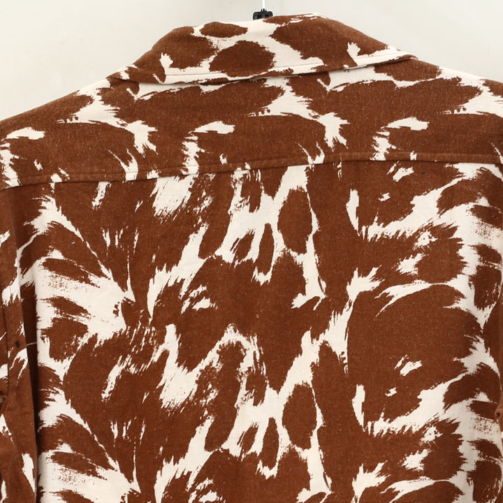 Bode Flannel Cow Print Long Sleeve Men's Buttondown Shirt