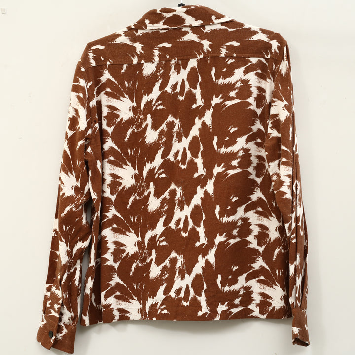 Bode Flannel Cow Print Long Sleeve Men's Buttondown Shirt