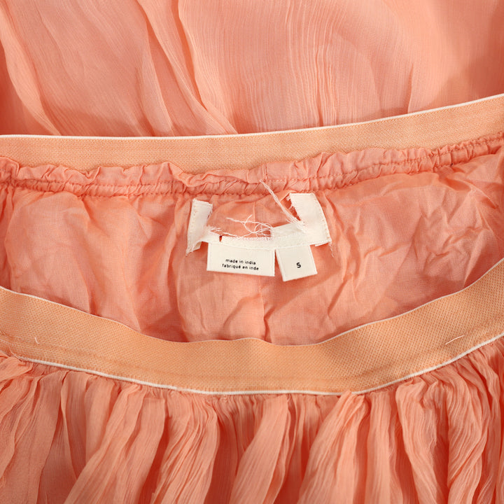 By Anthropologie Tiered Silky Maxi Skirt