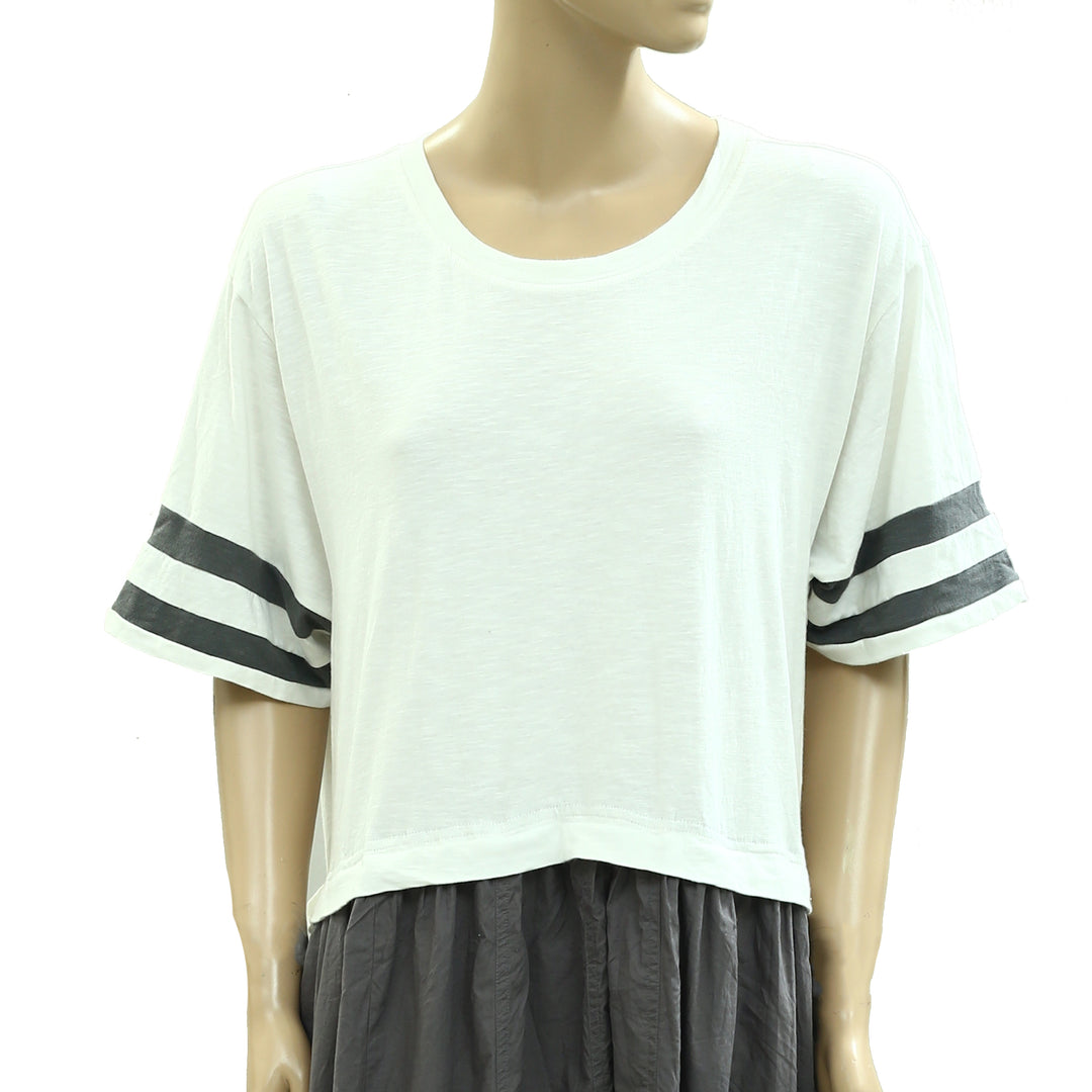 Daily Practice Anthropologie Striped Print Maxi Shirt Dress