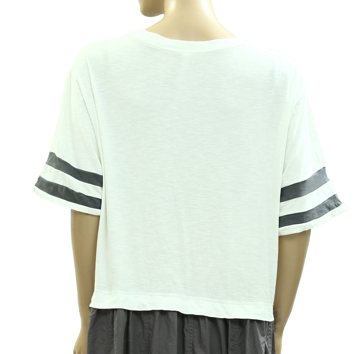 Daily Practice Anthropologie Striped Print Maxi Shirt Dress