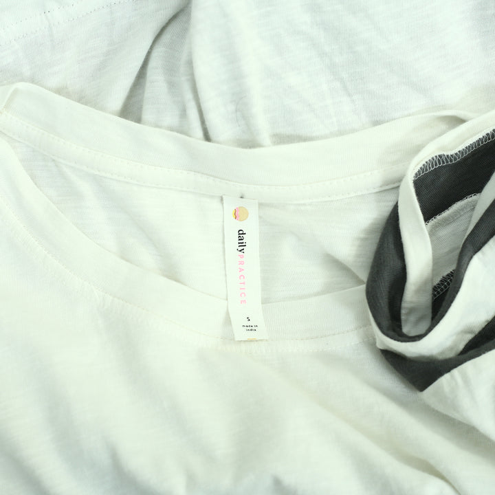 Daily Practice Anthropologie Striped Print Maxi Shirt Dress