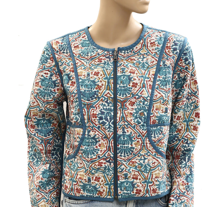 Peruvian Connection Tesserae Quilted Reversible Jacket