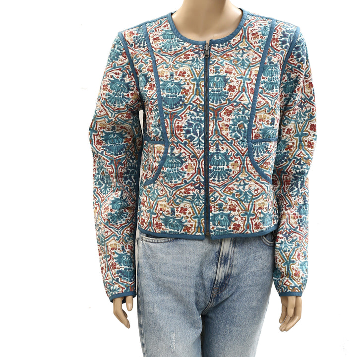 Peruvian Connection Tesserae Quilted Reversible Jacket